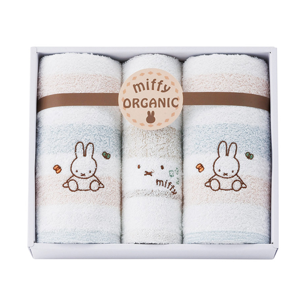 ミッフィー オーガニック フェイス2P・ウォッシュタオル1P