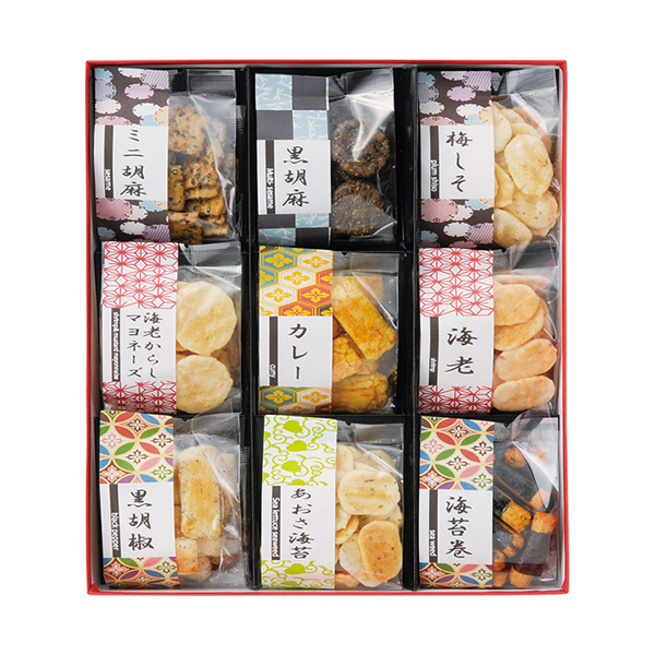 お煎餅9種詰合せ あられ煎