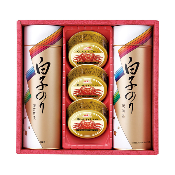 白子のり のりとカニ缶詰合せ A