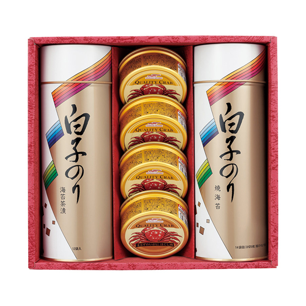 白子のり のりとカニ缶詰合せ B