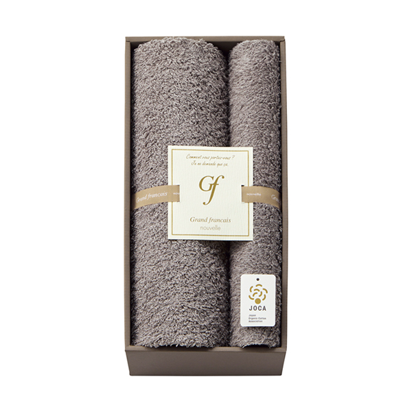 グランフランセヌーベル オーガニックコットン バスタオル1P・フェイスタオル1P
