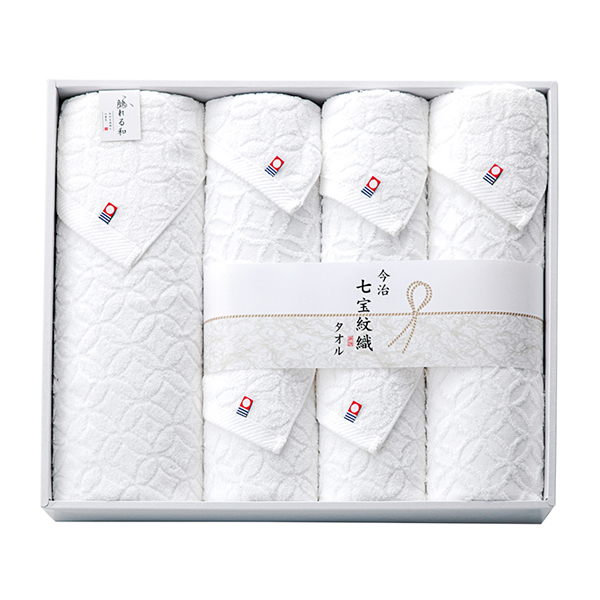 今治タオルブランド 七宝紋織 バスタオル1P・ミニバスタオル1Ｐ・フェイスタオル2Ｐ・ウォッシュタオル2Ｐ