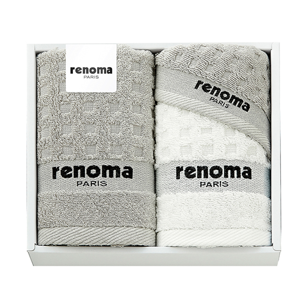 レノマ フェイスタオル2P・タオルハンカチ1P