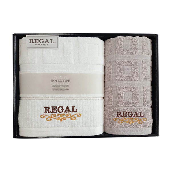 リーガル/スクエア バスタオル1P・フェイスタオル1P