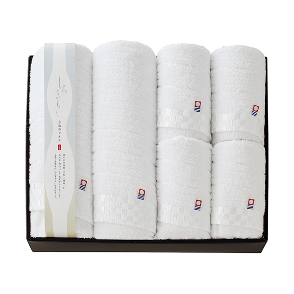 しろきらり バスタオル2P・フェイスタオル4P