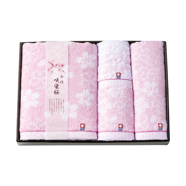 咲染桜 バスタオル1P・ウォッシュタオル1P・フェイスタオル2P