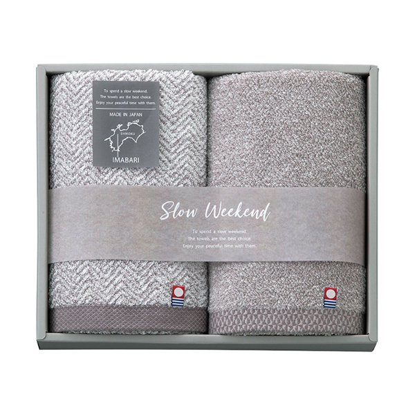SLOW WEEKENDフェイスタオル2P
