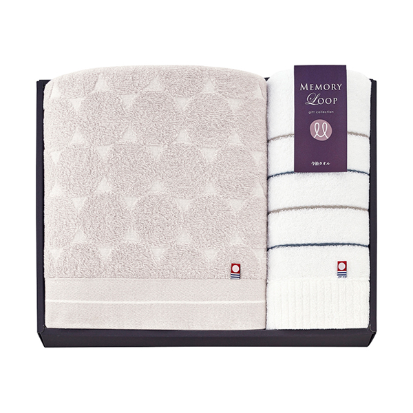 メモリーループ バスタオル1P・フェイスタオル1P