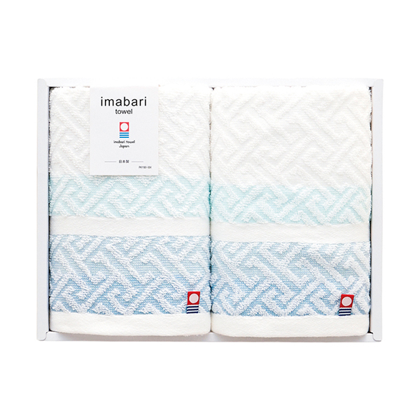 スピニングモード 紋ジャカード今治フェイスタオル2P