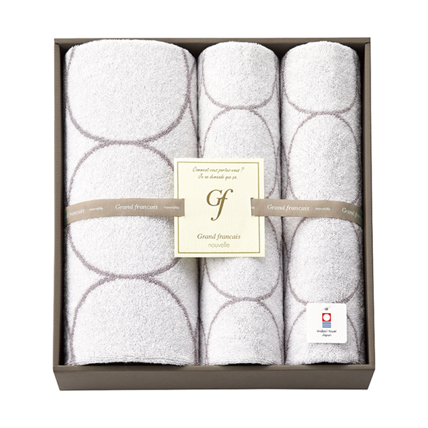 グランフランセヌーベル タオルセット（ホワイト）