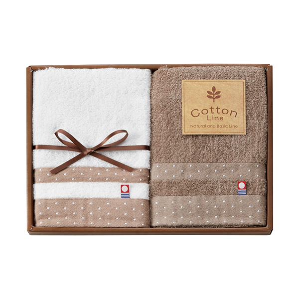 コットンライン フェイスタオル2P