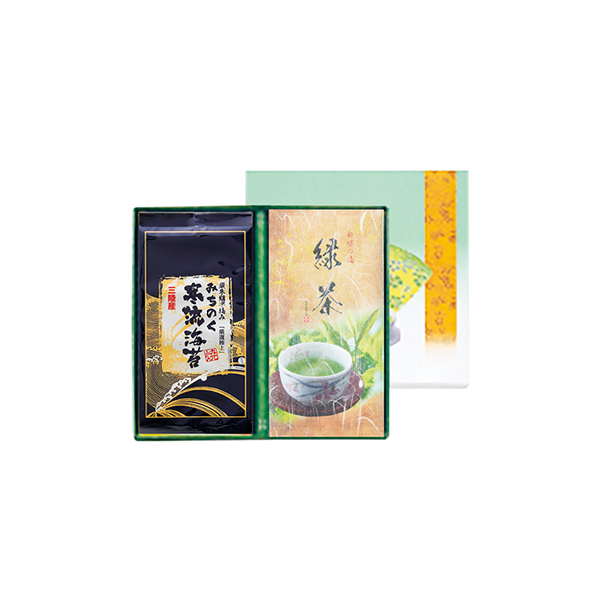 みのり工房 みちのく寒流のり・鹿児島茶 詰合せA