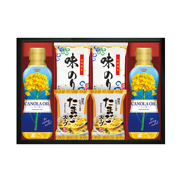 SHOWAキャノーラ油＆のり・たまごスープ詰合せC