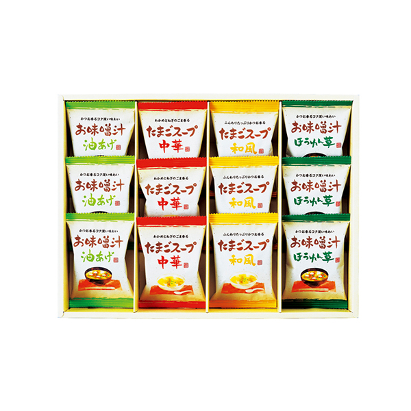 フリーズドライ「お味噌汁・スープ詰合せ」D