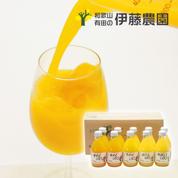 伊藤農園 100%ピュアジュース180ml×10本