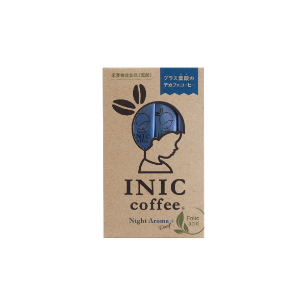 INIC coffee イニックコーヒー ナイトアロマ+葉酸 12杯分／メール便配送