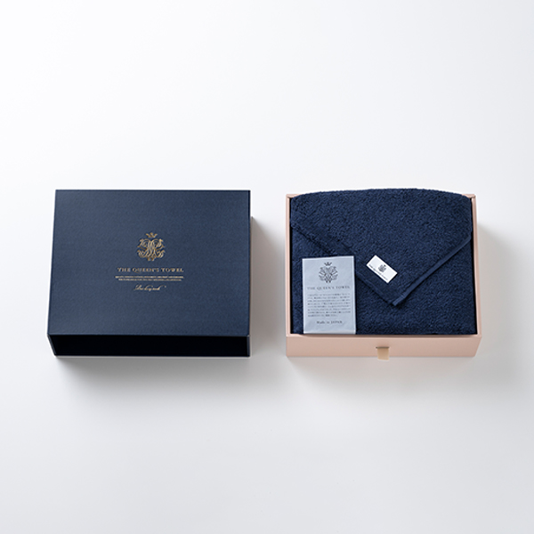 王妃のタオル THE QUEEN’S TOWEL バスタオル ネイビー
