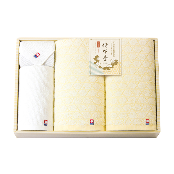 【35%OFF】今治 伊布季 〈IBUKI〉 バスタオル2P・フェイスタオル1P・ハンドタオル1P
