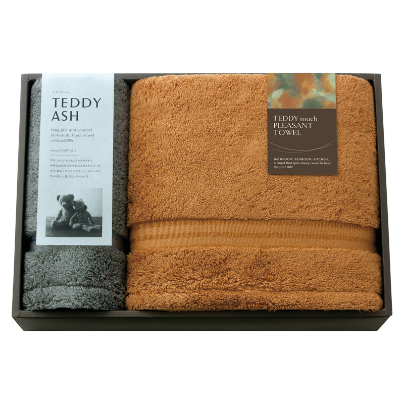 【32%OFF】TEDDY ASH 〈テディアッシュ〉 バスタオル1P・ハンドタオル1P