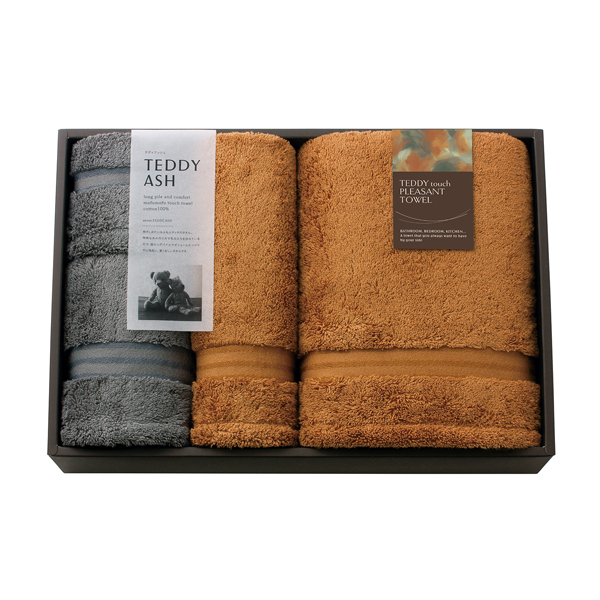 【35%OFF】TEDDY ASH 〈テディアッシュ〉 バスタオル2P・フェイスタオル2P・ハンドタオル1P