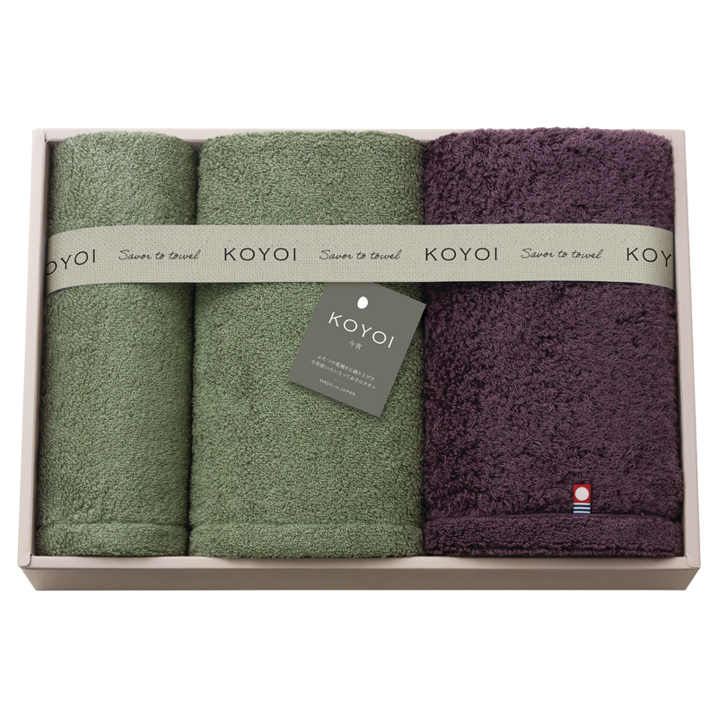 【48%OFF】KOYOI 〈今宵〉 フェイスタオル2P・ハンドタオル1P