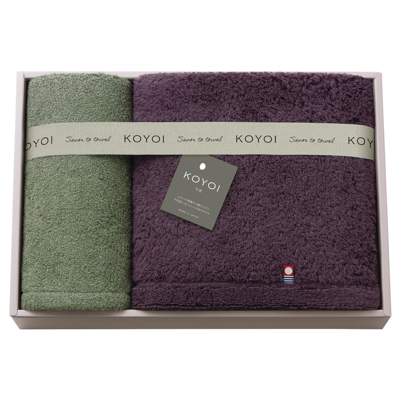 【50%OFF】KOYOI 〈今宵〉 バスタオル1P・フェイスタオル1P