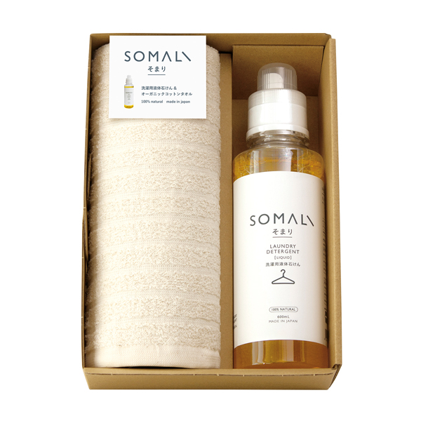 【32%OFF】そまり 洗濯用液体石けんとハンドタオル1P