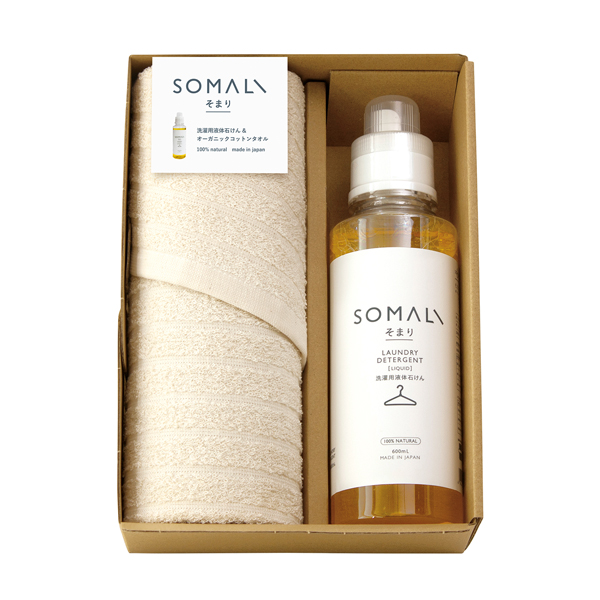 【34%OFF】そまり 洗濯用液体石けんとフェイスタオル1P