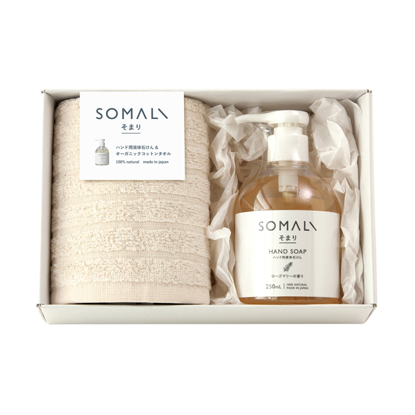 【32%OFF】そまり ハンド用液体石けんとハンドタオル1P