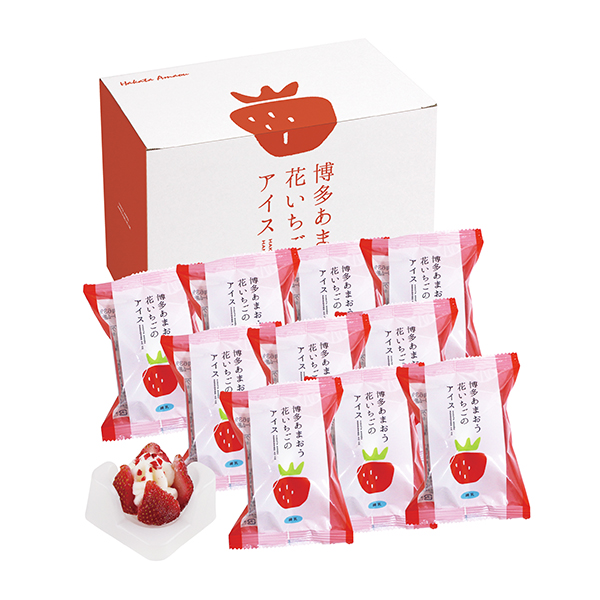 博多あまおう 花いちごのアイス